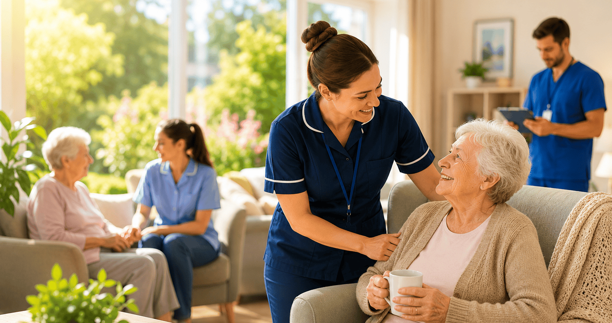 A nursing professional being interviewed by a nursing job interview panel 